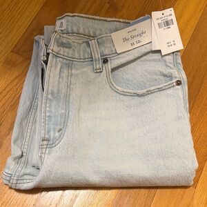 NWT Abercrombie Light Blue Straight Leg Jeans